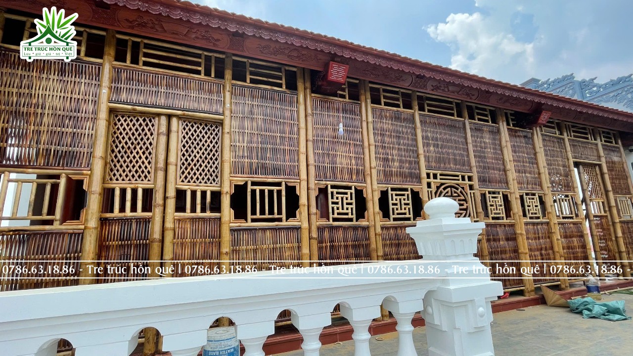 Thi công Dại tre nhà cổ tại Hải Dương